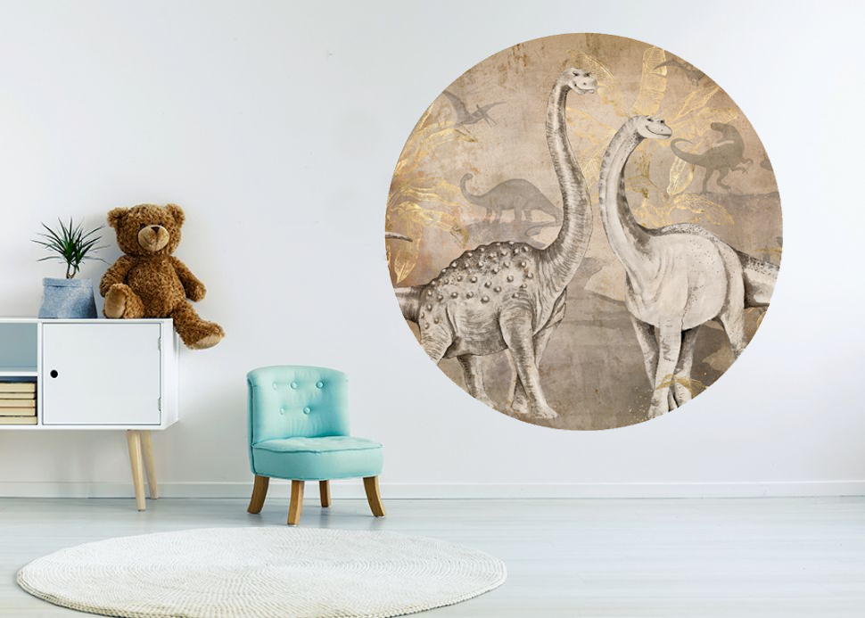 Wallpaper circle Dino | Sample