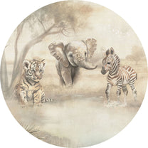 Wallpaper circle Safari | Circle of Life Collection | ⌀ 145 cm