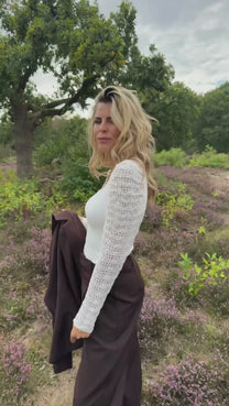 Sweater Crochet | White | Studio Poespas