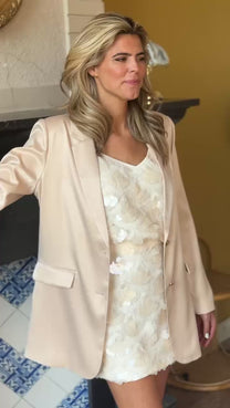 Blazer The Wedding Planner | Shimmer satin | Studio Amaya x Poespas