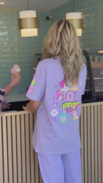 T-Shirt 90's Club | Purple | Studio Poespas