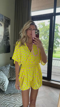 Jumpsuit Sundae Summer | Yellow Pink | Studio Poespas