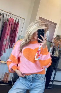 Sweater Fruitella | Orange & Pink | Studio Poespas