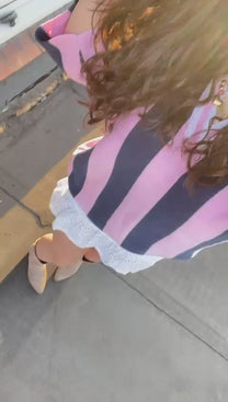 Soccer Tee | Pink vs. Navy | Studio Poespas