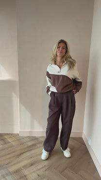 Oversized zipper sweater Fadey | Multi colour | Refined Department