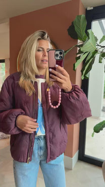 Jacket Nori | Wine berry | Harper & Yve