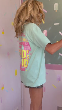 T-Shirt 90's Kid | Mint | Studio Poespas