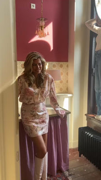 Jurk Pretty Woman | Pink sequin bouquet | Studio Amaya x Poespas