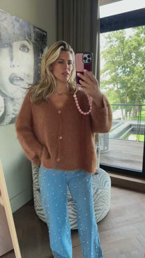 Cardigan Roos | Camel | Amaya Amsterdam