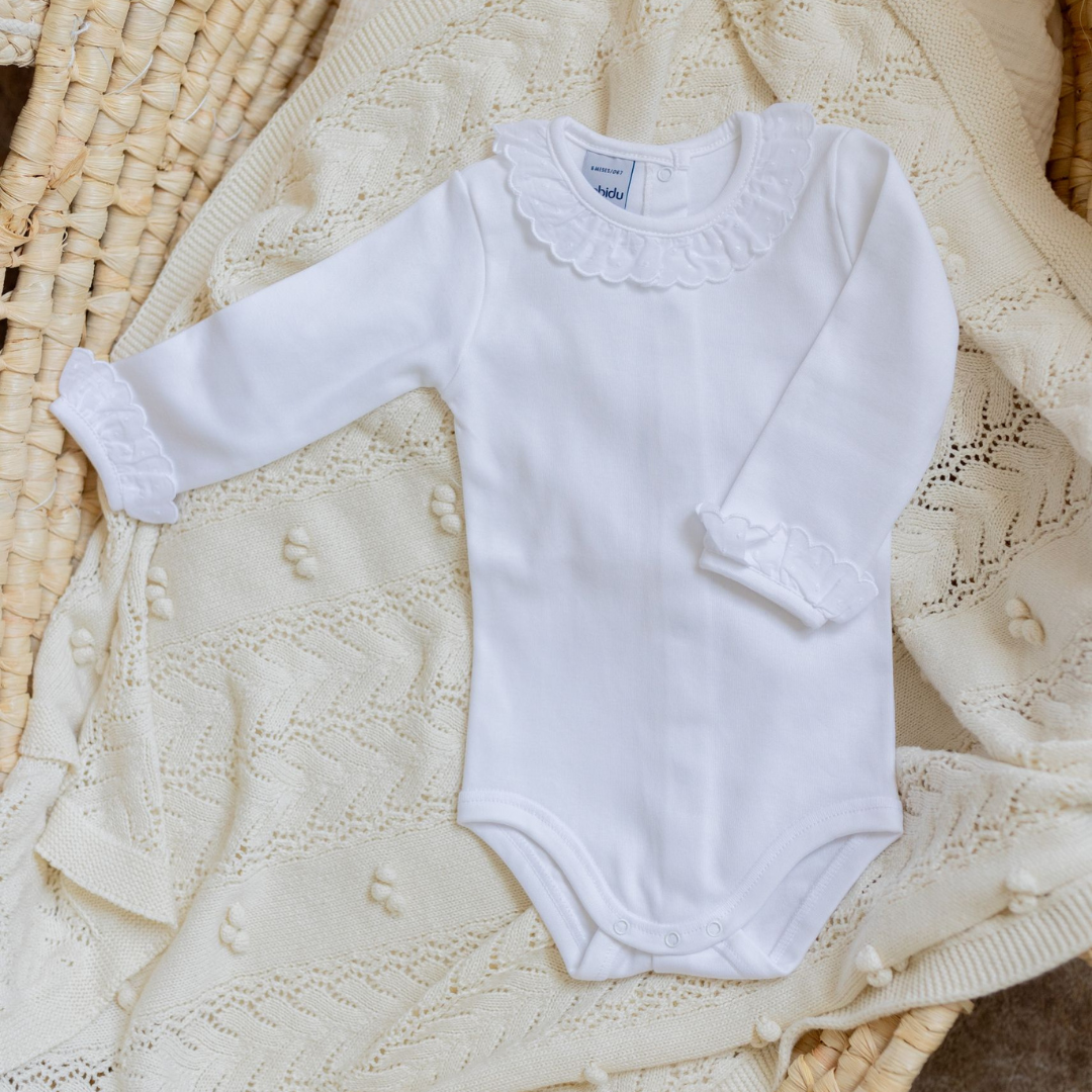 Romper Coco | Lace collar white | Long sleeves | Babidu