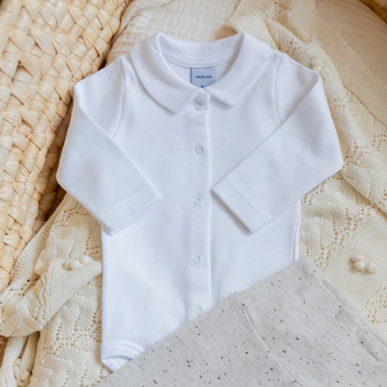 Romper Joes | White collar | Long sleeves | Babidu