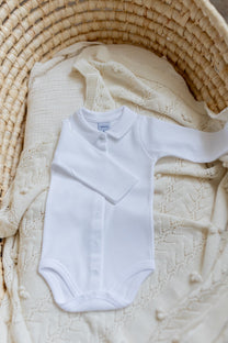 Romper Joes | White collar | Long sleeves | Babidu