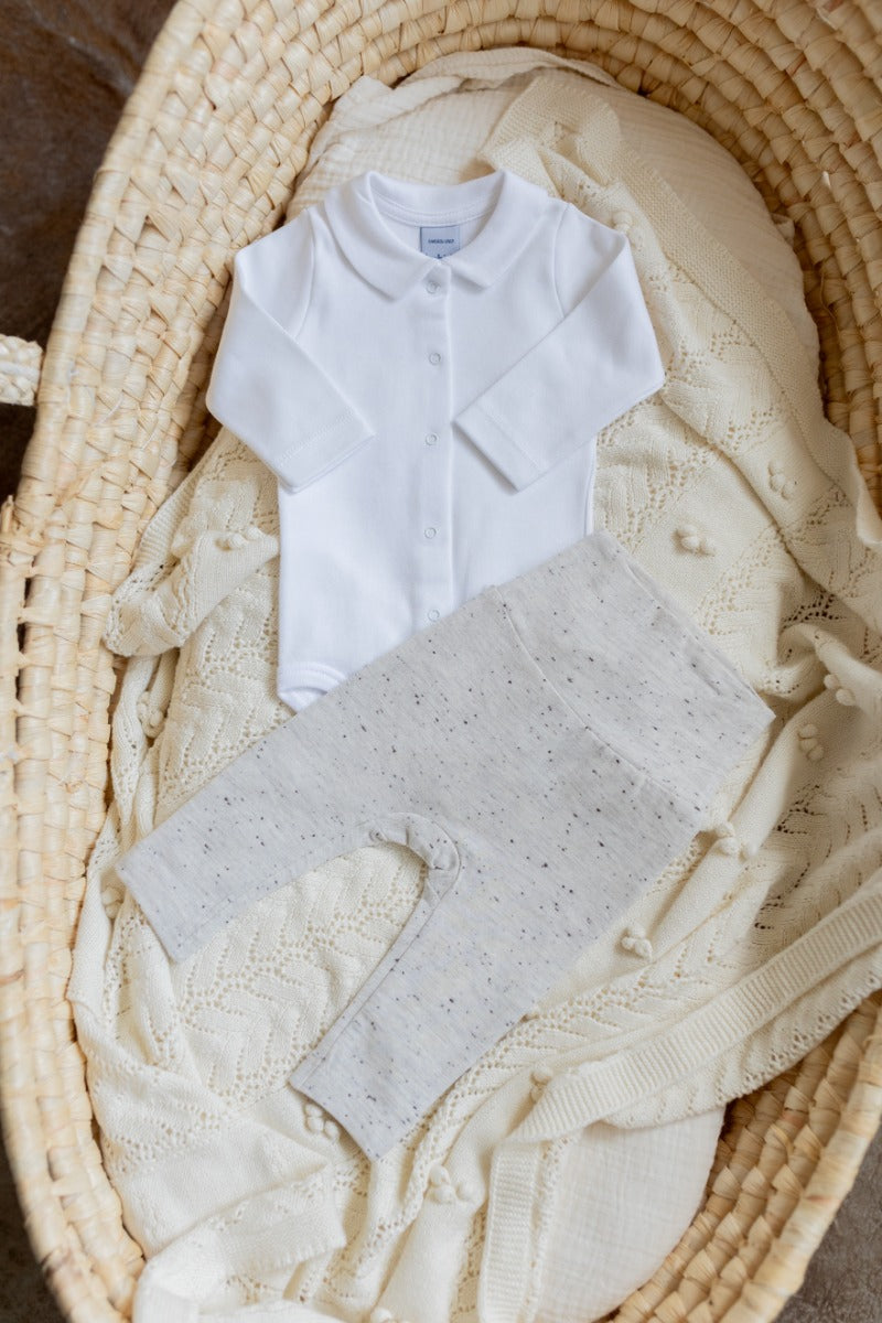 Romper Joes | White collar | Long sleeves | Babidu