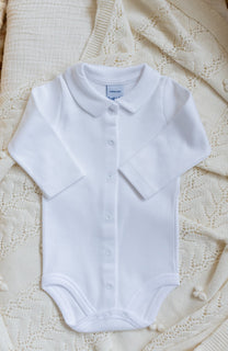 Romper Joes | White collar | Long sleeves | Babidu