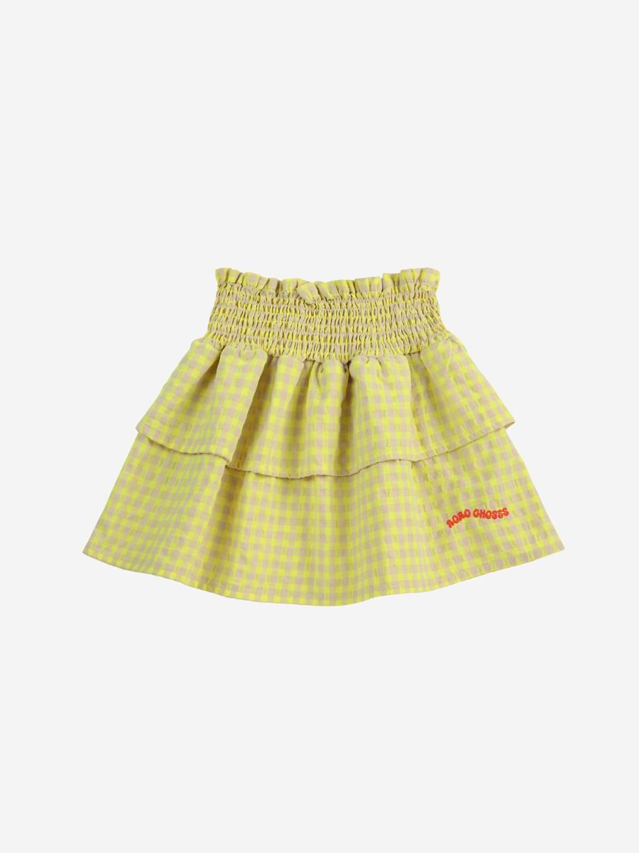 Ruffle skirt Vichy | Bobo Choses