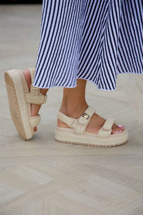 Sandaal Bigmona | Nat Raffia | Steve Madden