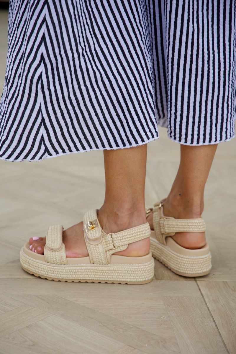 Sandaal Bigmona | Nat Raffia | Steve Madden