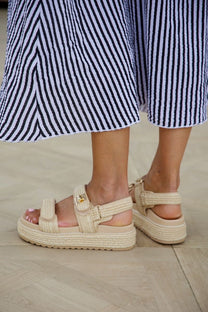 Sandaal Bigmona | Nat Raffia | Steve Madden