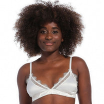 Satin lace bralette | Ivory | Magic Body Fashion