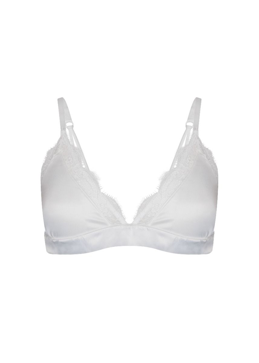 Satin lace bralette | Ivory | Magic Body Fashion