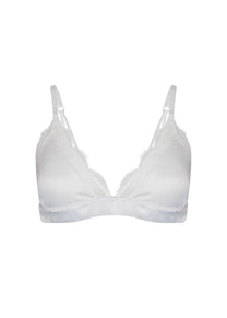 Satin lace bralette | Ivory | Magic Body Fashion