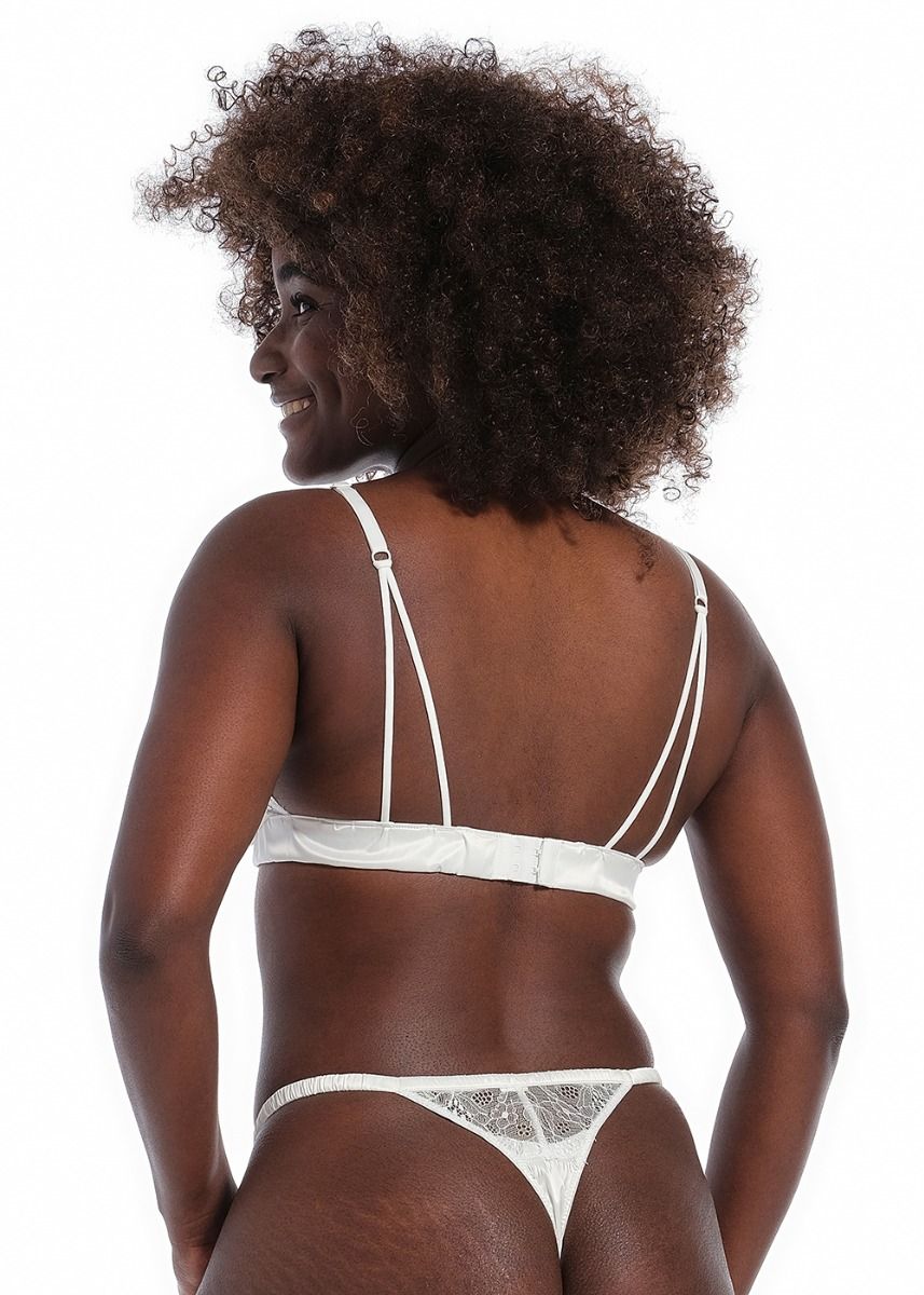 Satin lace bralette | Ivory | Magic Body Fashion