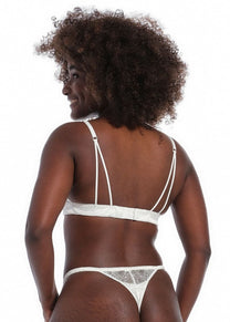 Satin lace bralette | Ivory | Magic Body Fashion