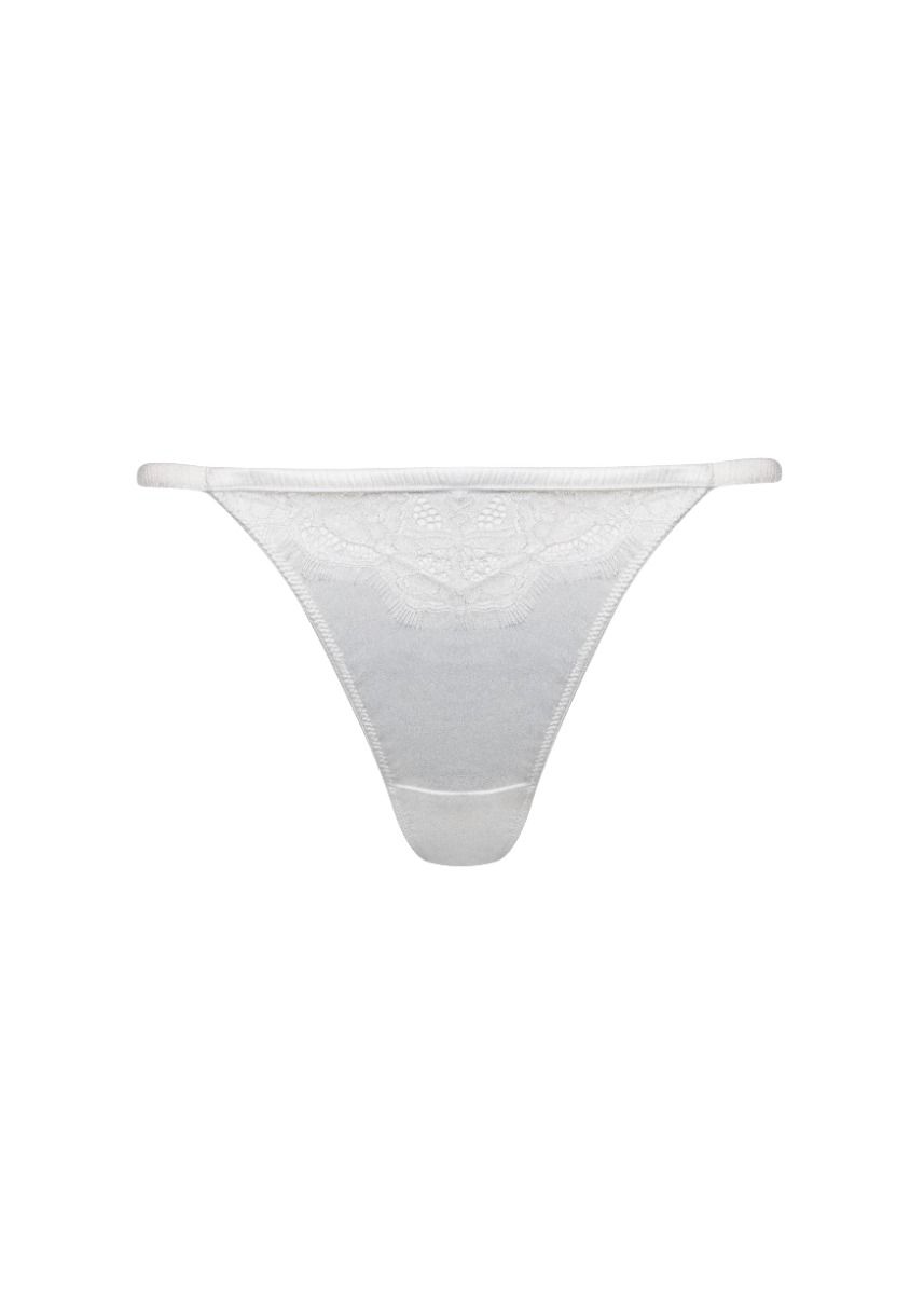 Satin lace thong | Ivory | Magic Body Fashion