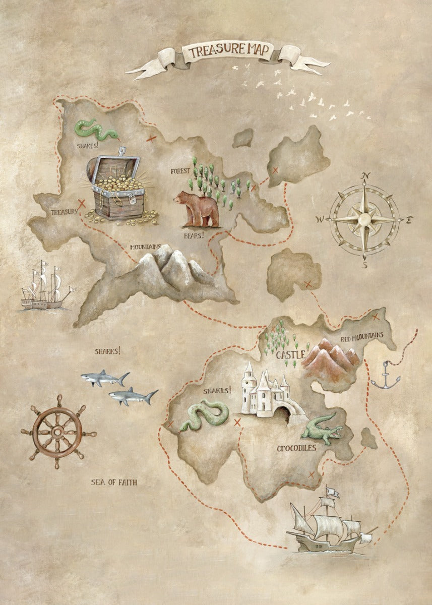 Wallpaper Treasure Map