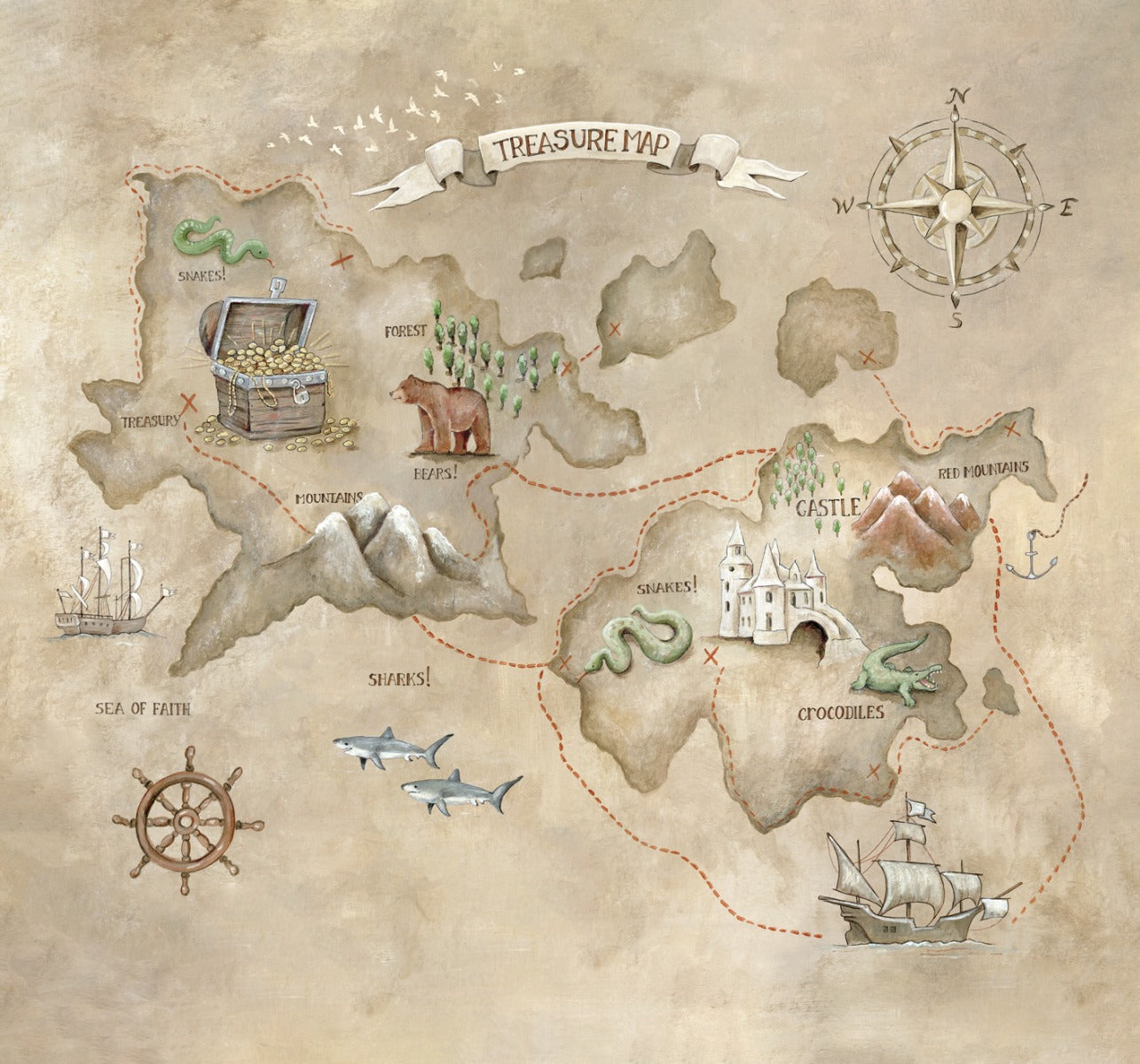 Wallpaper Treasure Map