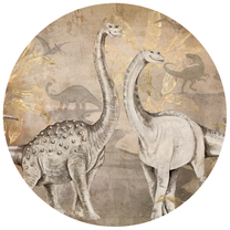 Wallpaper circle Dino | Sample