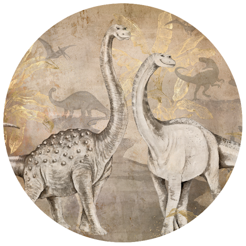 Wallpaper circle Dino | Sample