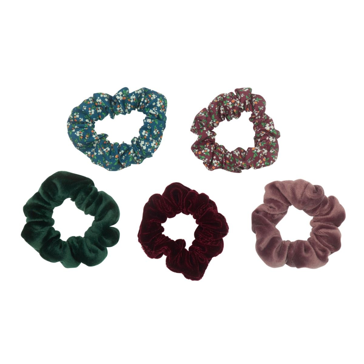 Scrunchies winter | Into the woods | 5 pieces | Mimi & Lula