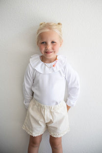 Shirt Lizzy | Volant wit | Babidu