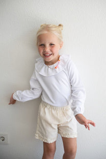 Shirt Lizzy | Volant wit | Babidu