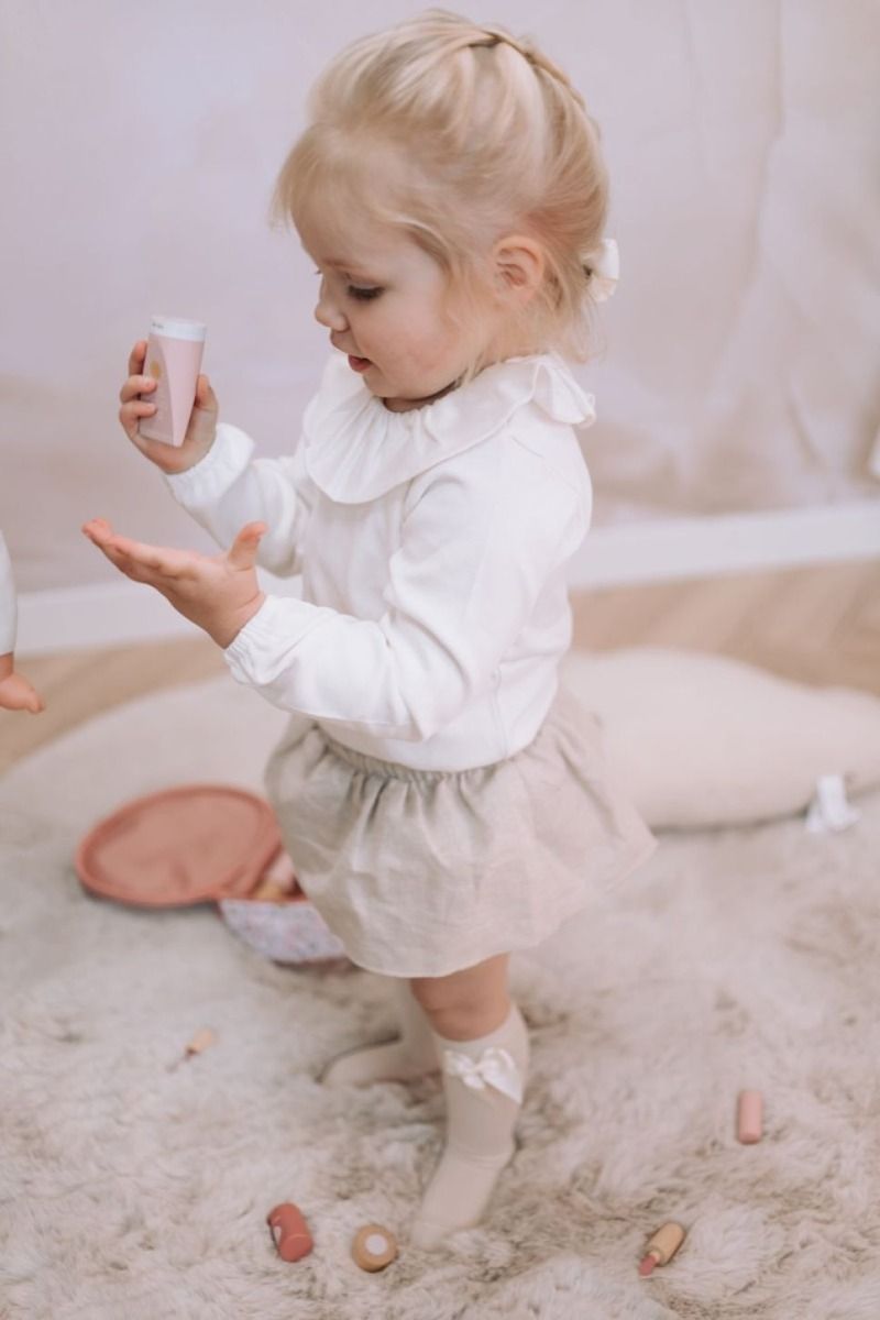 Shirt Lizzy | Volant wit | Babidu