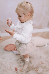 Shirt Lizzy | Volant wit | Babidu