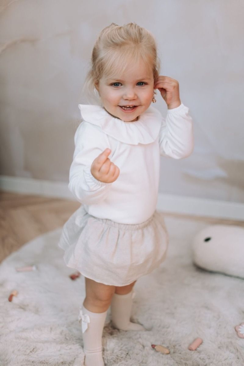 Shirt Lizzy | Volant wit | Babidu