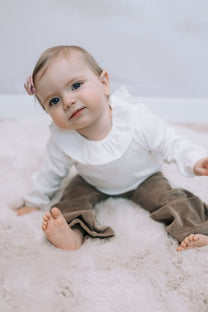 Shirt Lizzy | Volant wit | Babidu