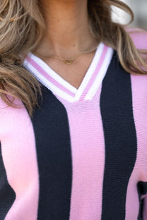 Soccer Tee | Pink vs. Navy | Studio Poespas