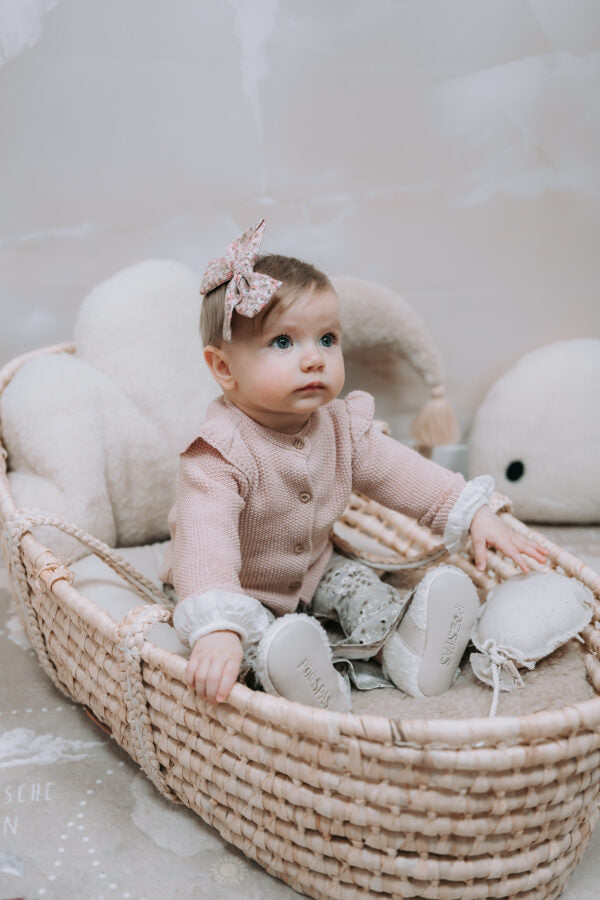 Teddy pantoffels | Vegan leather & klittenband