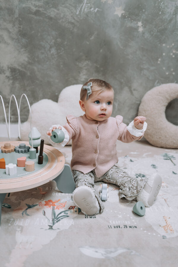 Teddy pantoffels | Vegan leather & klittenband