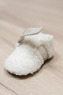 Teddy pantoffels | Vegan leather & klittenband