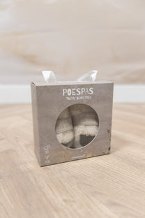 Teddy pantoffels | Vegan leather & klittenband