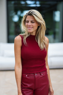 Top Madame Colette | Burgundy | Studio Poespas