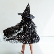 Verkleedcape Aurora ruffle | Black | Mimi & Lula
