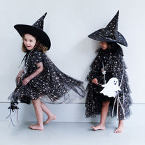 Verkleedcape Aurora ruffle | Black | Mimi & Lula