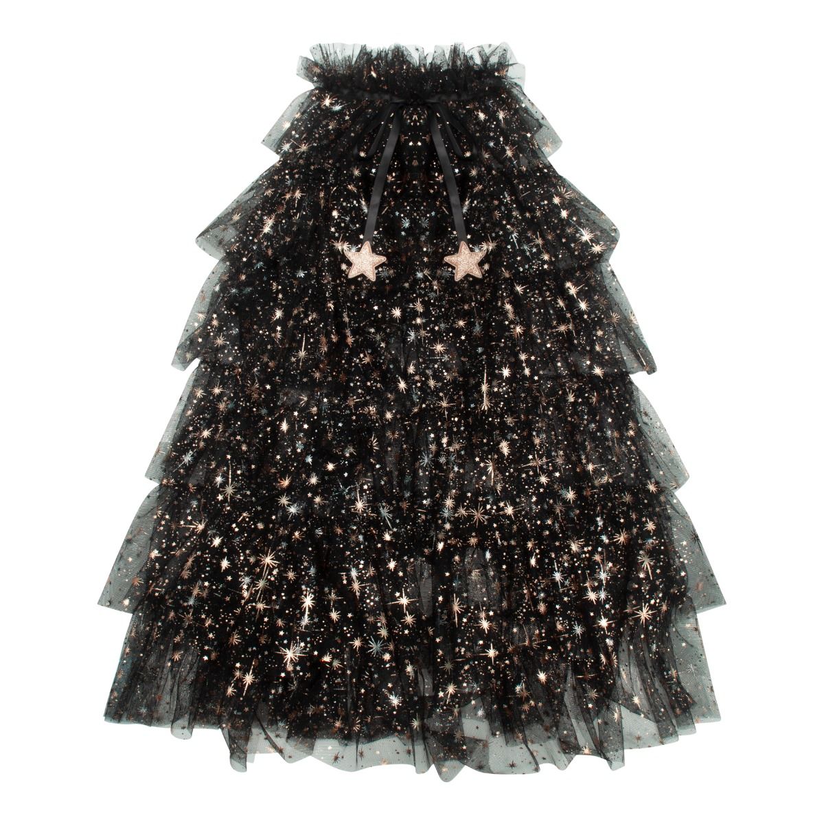 Verkleedcape Aurora ruffle | Black | Mimi & Lula