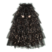 Verkleedcape Aurora ruffle | Black | Mimi & Lula