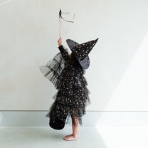 Verkleedcape Aurora ruffle | Black | Mimi & Lula